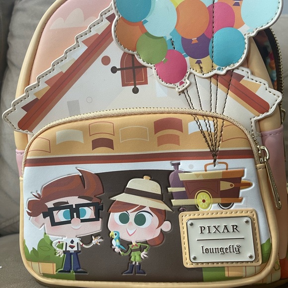 Loungefly Disney Pixar Up Backpack - Pink and Tan
